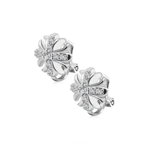 WIC Муассанит Нижняя заколка Серьги On Unisex