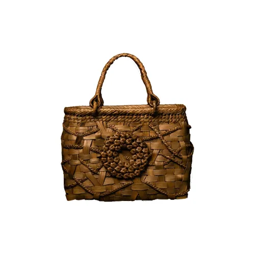 HUZISYOKUNINN Сумка виноградной лозы средний размер женский коричневый