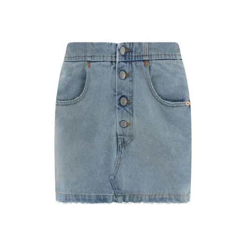 MM6 MAISON MARGIELA Джинсовые короткие юбки Женские Синие