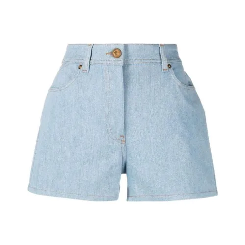 VERSACE Светло-синий деним Женские джинсовые шорты