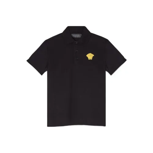 VERSACE Поло SS23 Черное Детское
