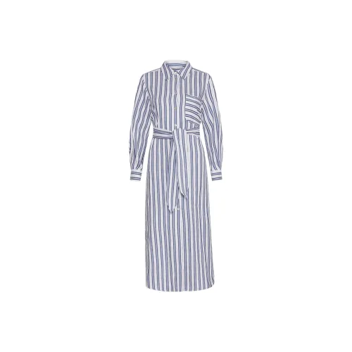 Marella Длинное платье с длинными рукавами цвет белый