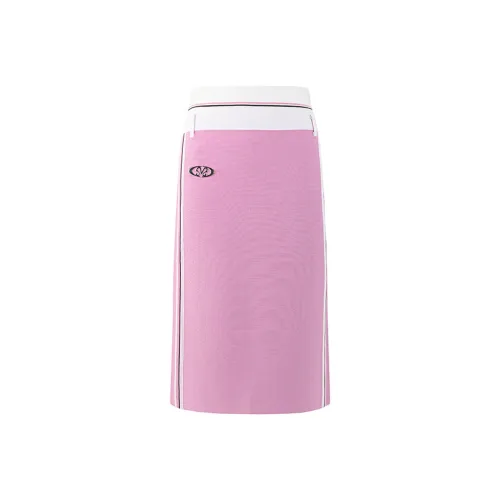 MUKZIN Розовая Женская Повседневная Длинная Юбка
