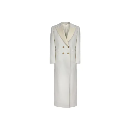 BLAZE Milano SS24 Длинное Платье с Длинными Рукавами Женское Белое