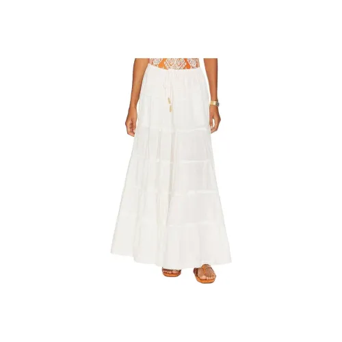 FREE PEOPLE SIMPLY Smitten Повседневная Длинная Юбка Женская Белая