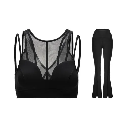 Sumday Athletics Черный + Черный Женские Повседневные костюмы