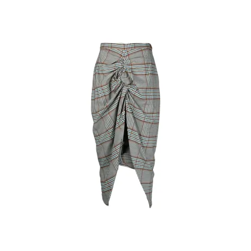 Vivienne Westwood Серые Женские Повседневные Длинные Юбки