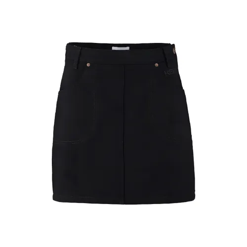 KENZO Черные Женские Джинсовые Короткие Юбки