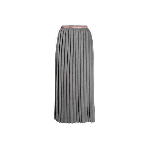 THOM BROWNE Серые Женские Повседневные Длинные Юбки