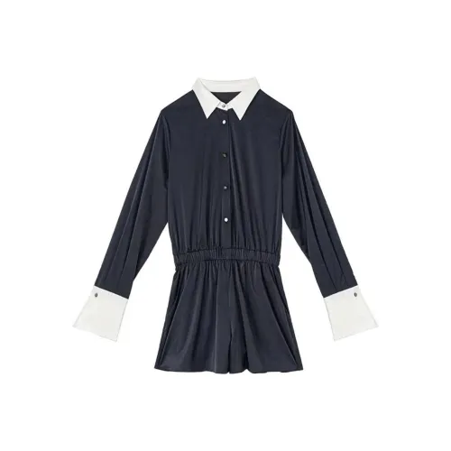 HERLAND Комбинезон Женский Ebony Карп Серый и Белый