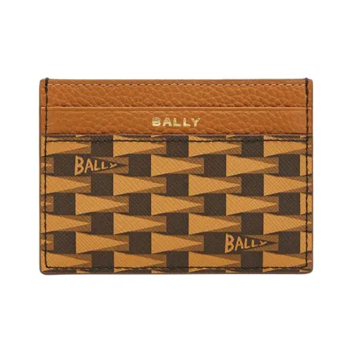 BALLY Мужской держатель для карт из искусственной кожи коричневый
