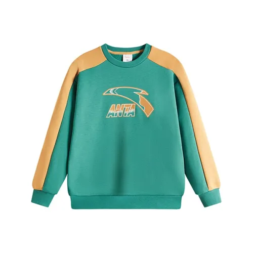 Antakids Толстовка Морской синий Зеленый для детей 3-7 лет