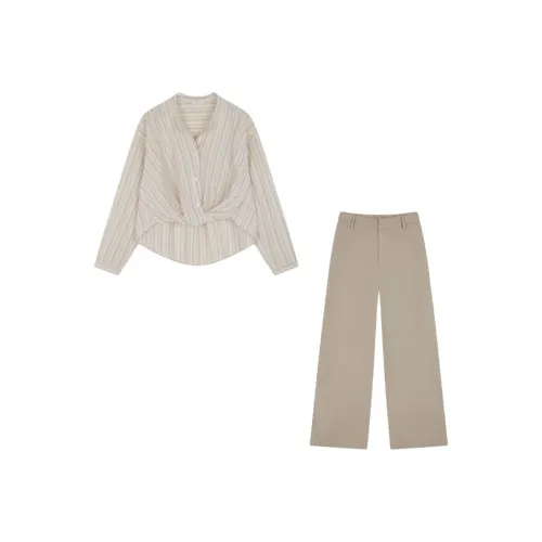 IHIMI Повседневный костюм женский цвет хаки