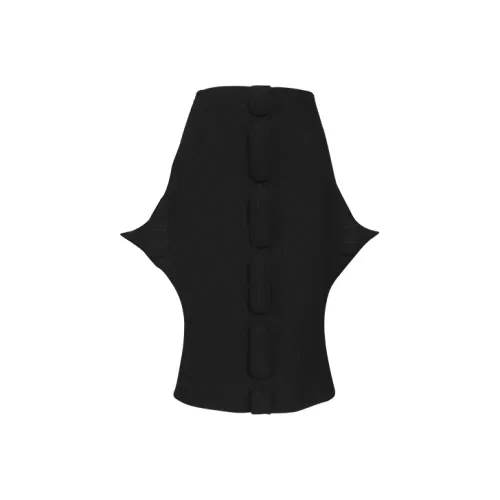 SIQIZ Черная Женская Повседневная Длинная Юбка