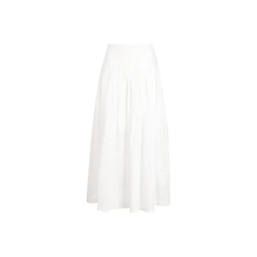 Zimmermann FW23 Повседневный Длинный Юбка Женские Цвет Слоновая кость
