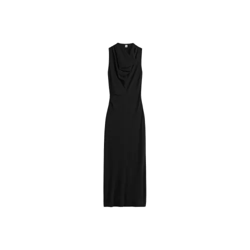 TOTEME FW24 Sleeveless Dress Women's Black TOTEME FW24 Без рукавов Платье Женское Черное