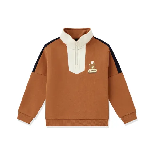 QIAODAN Свитшот Охра для детей 3-7 лет