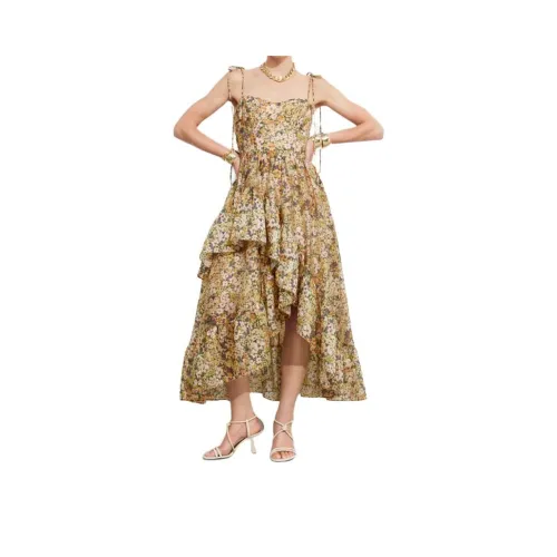 Other Stories Slip Платье Женское Желтое с Принт