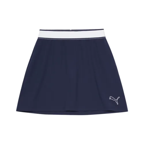 PUMA Повседневные короткие юбки Женские Твидовый синий