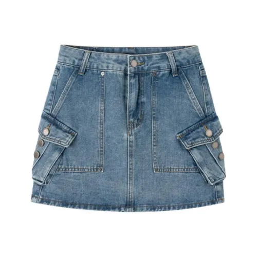 RA RN Джинсовые короткие юбки Женские Blue
