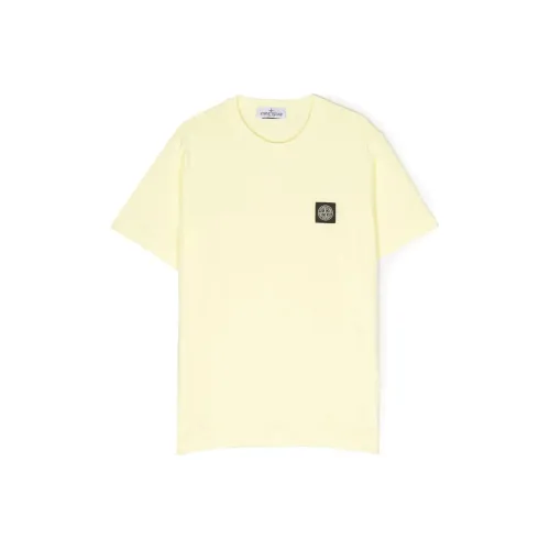 Stone Island Желтые Детские Т-рубашки