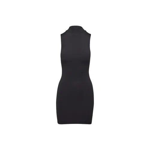 ARITZIA Тень Mockneck Мини Платье Без рукавов Платье Женское Черное