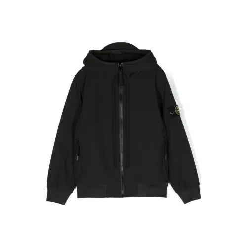 STONE ISLAND Куртка Черная Детская