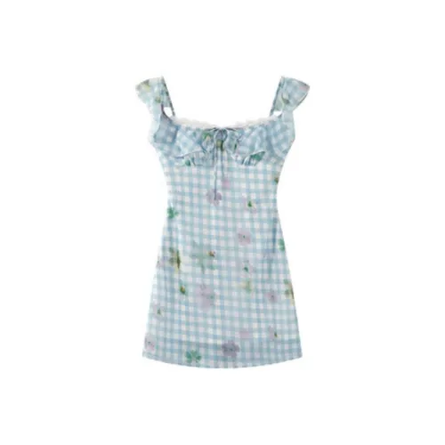 AURORA MUSE Slip Платье Женское Синее