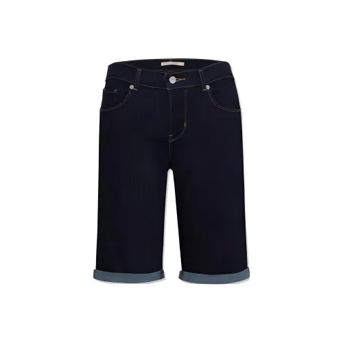 Levis Синие Женские Джинсовые Шорты