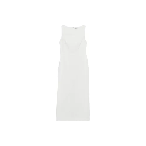 ARITZIA BABATON Integrity Linen Sleeveless Dress Women's White Белый