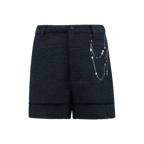 Valeria Obbaco Повседневные шорты Женские Темно-синий