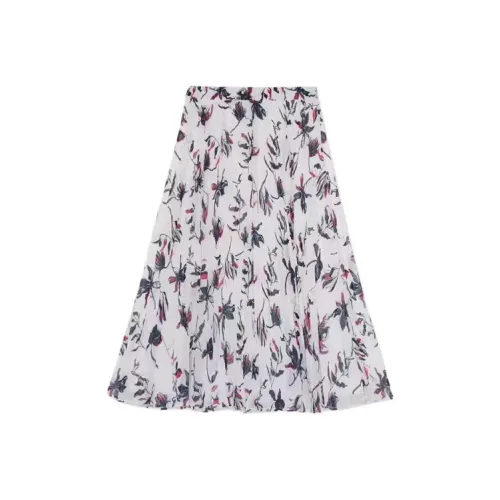 CLUB MONACO Повседневный Длинный Юбка Женские Кленовый Лист с Принт