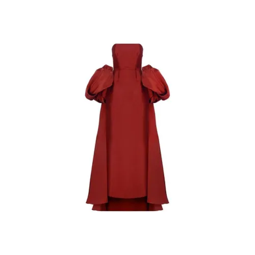 SOLACE LONDON Без рукавов Платье Женское Красное