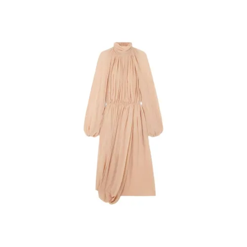 STELLA MCCARTNEY Розовые Женские Длинные Платья с Рукавами