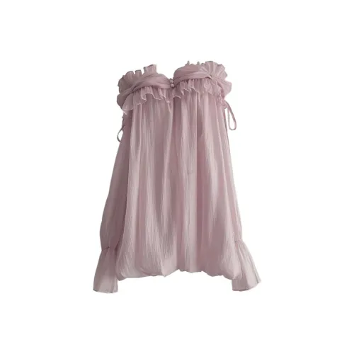 COHX Длинное платье с длинным рукавом женское фиолетовое