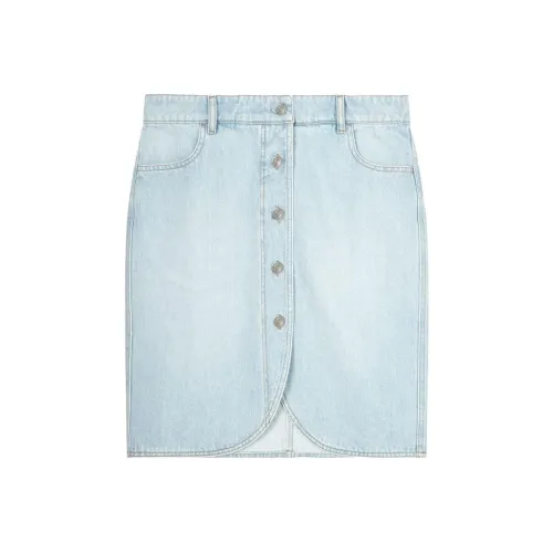 ISABEL MARANT Светло-синий Женские Джинсовые Короткие Юбки