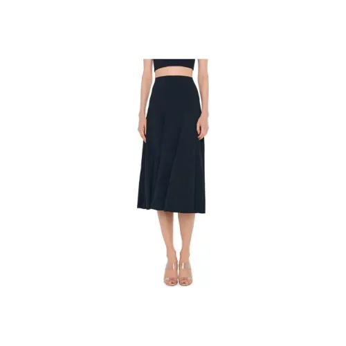 NORMA KAMALI Черная Женская Повседневная Длинная Юбка