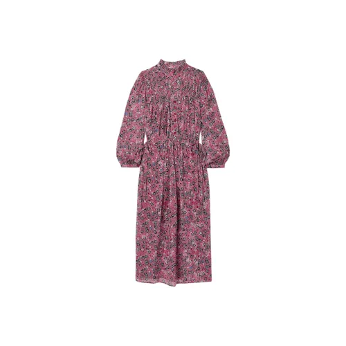 ISABEL MARANT Розовый Женские Длинные Платья с Рукавами