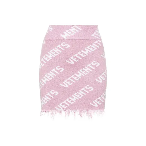 Vetements Розовые Женские Повседневные Короткие Юбки