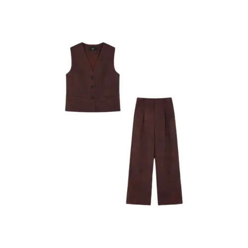 Mo Han Yi Mei Повседневный костюм женский темно-красный