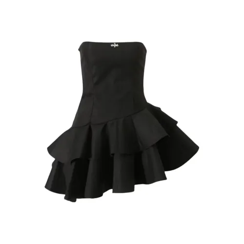 JOSR Без рукавов Платье Женское Черное