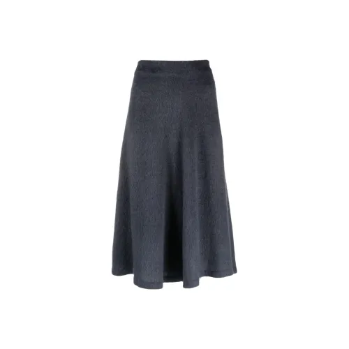 Brunello Cucinelli Черные Женские Повседневные Длинные Юбки
