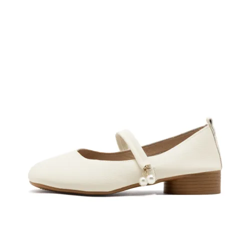 RENBEN Грубый каблук Мэри Джейн Женские обувь