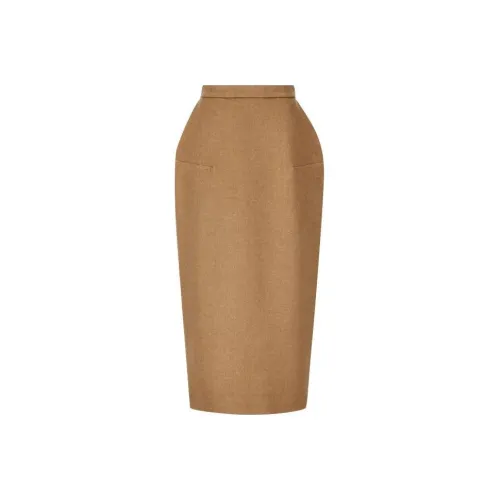 MaxMara Умбра Женские Повседневные Длинные Юбки