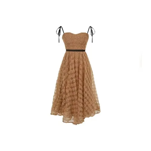 TORIGHT Slip Платье Женское Коричневое