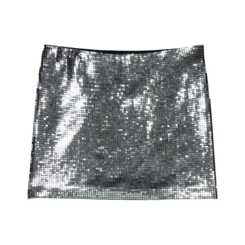 Maje Серебряные Женские Повседневные Короткие Юбки