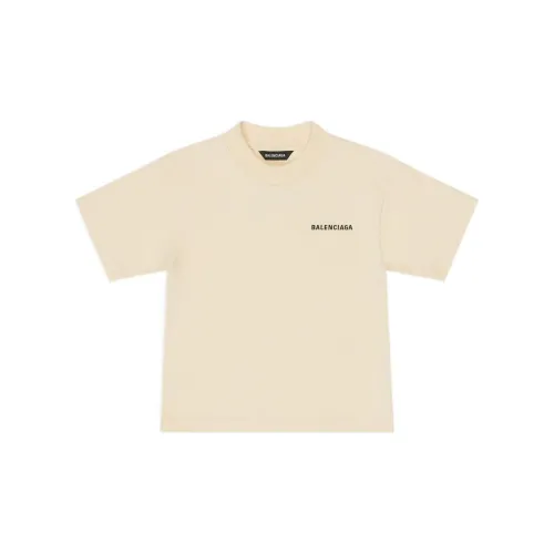 Balenciaga T-Shirt SS22 Loose Fit Beige Baby