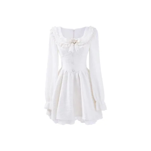 Blovelan Длинное платье с длинными рукавами женское