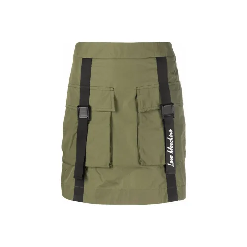 LOVE MOSCHINO Армейский зеленый Женские короткие юбки карго