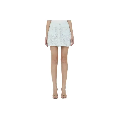 Self Портрет Бирюзовый Женские Повседневные Короткие Юбки
